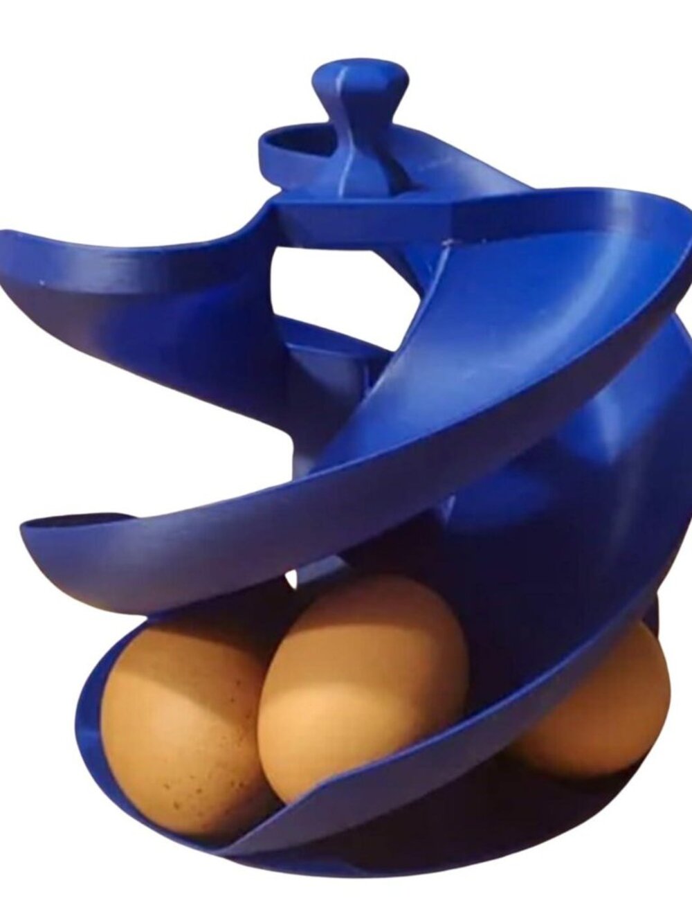 Spiral Egg Holder 18-Egg Rolling Storage Rack
